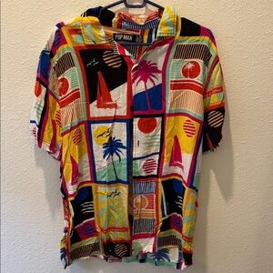 Pop Man Vibrant Graphic Men's Shirt